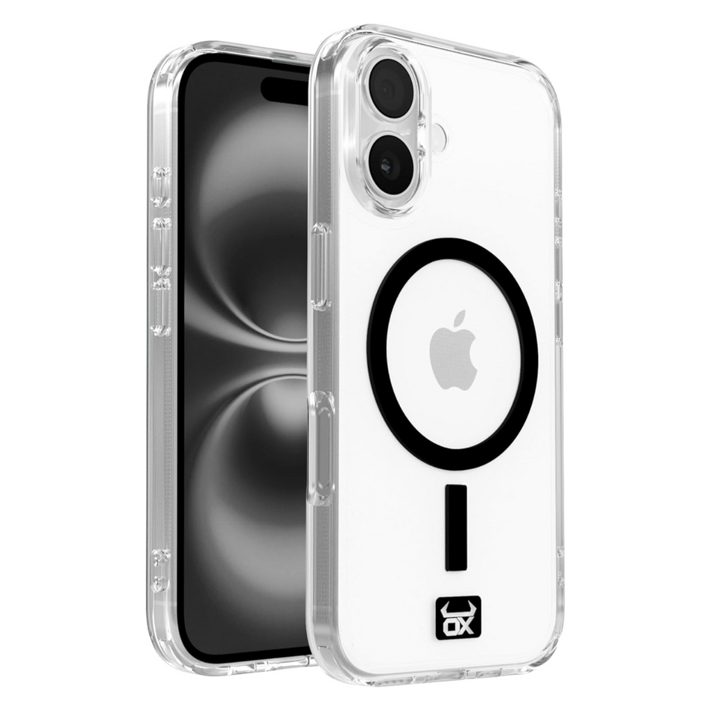 OX MagClear Case For iPhone 16 Range Compatible with Magsafe®