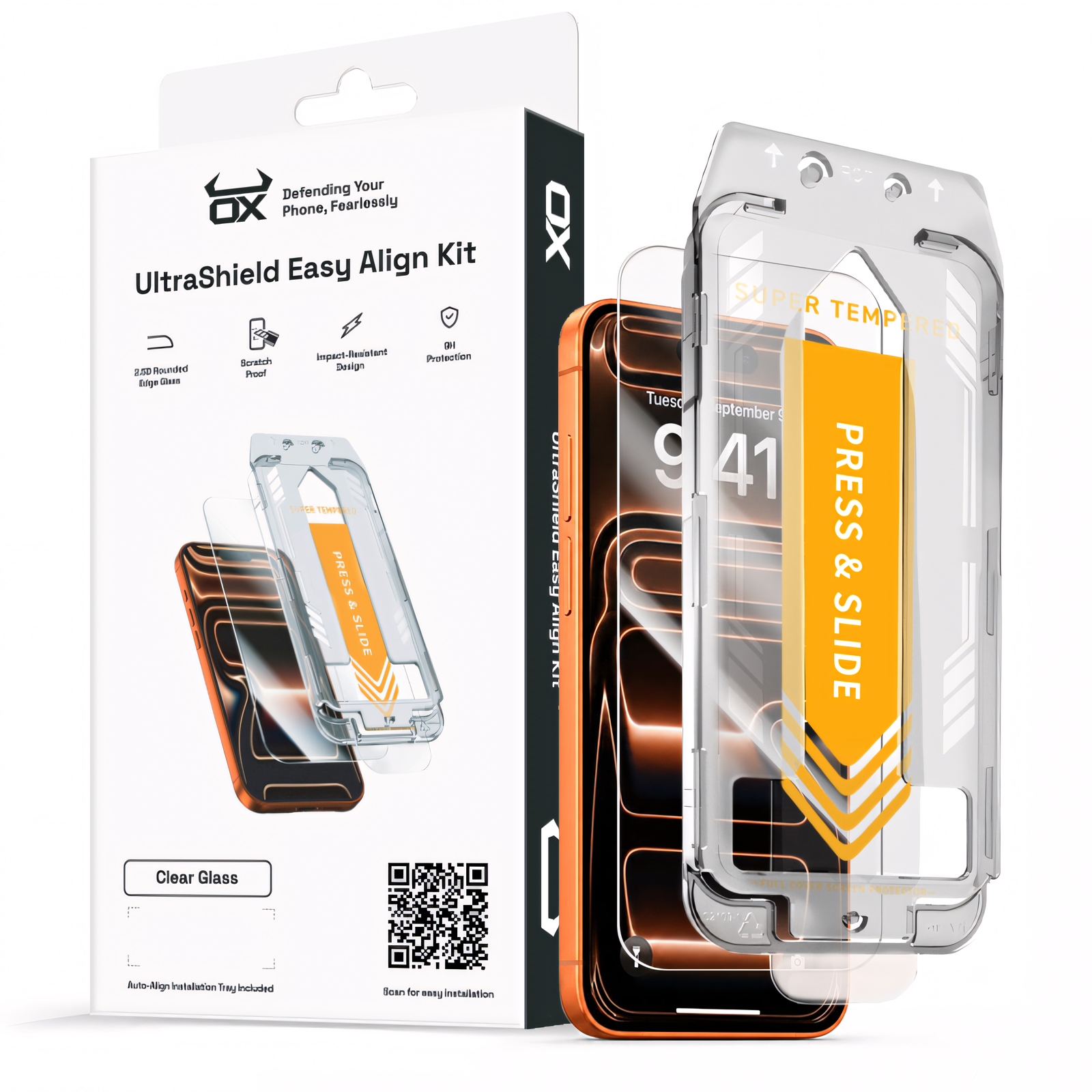OX UltraShield™️ Clear Tempered Glass