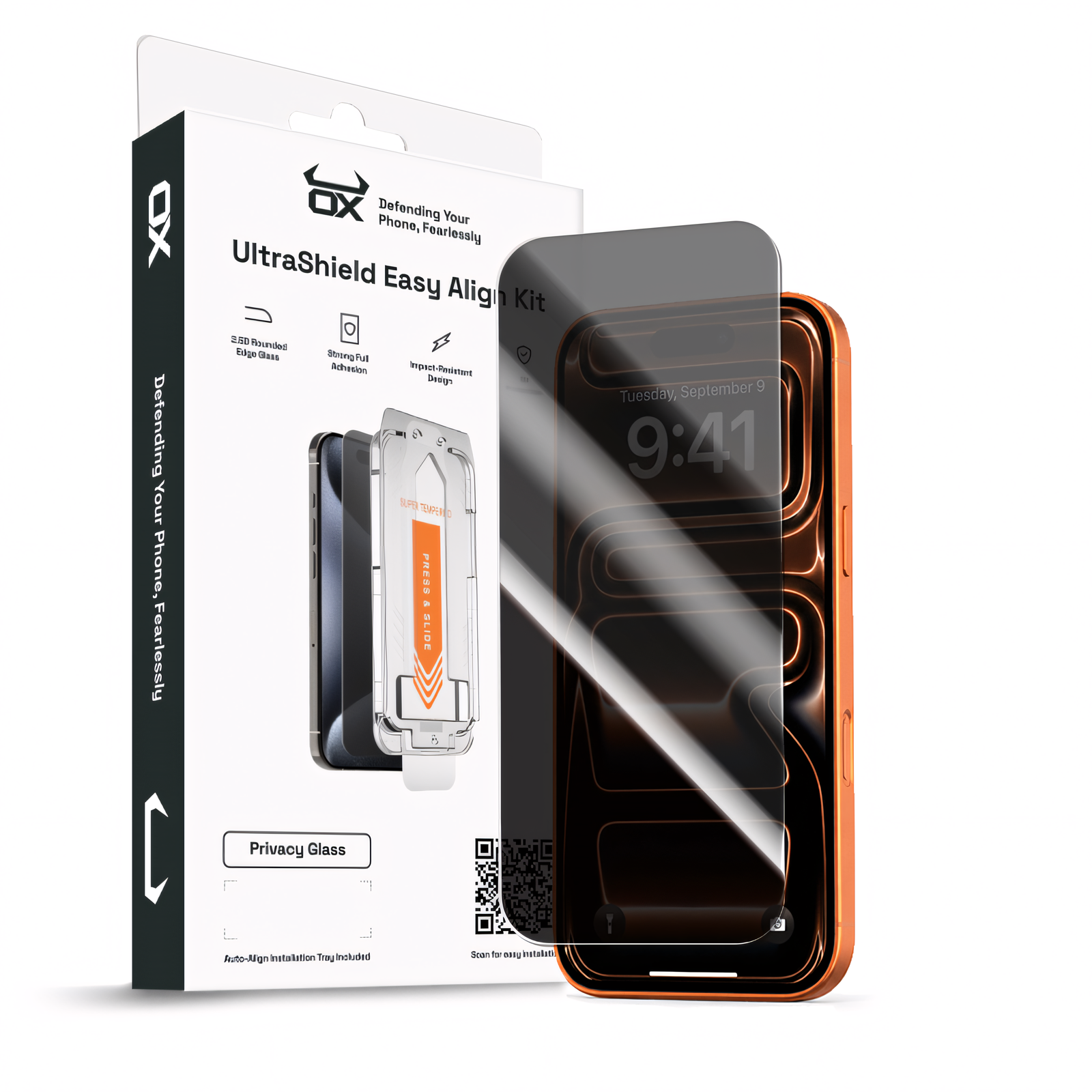 OX UltraShield™️ Privacy Tempered Glass