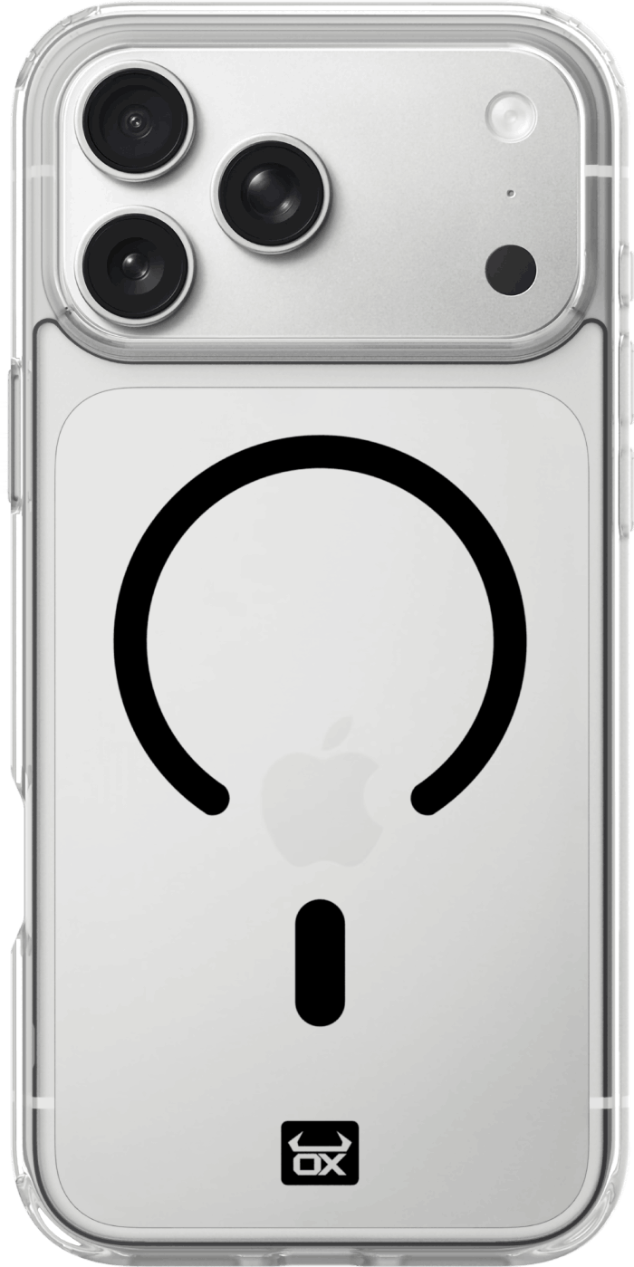 OX MagClear Case For iPhone 17 Range Compatible with Magsafe®