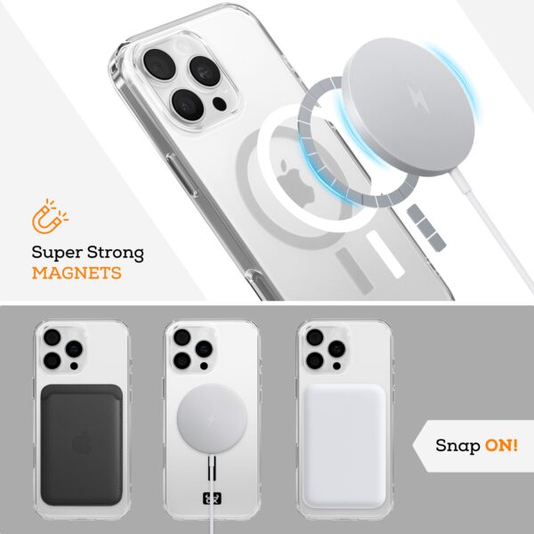 OX MagClear Case For iPhone 16 Range Compatible with Magsafe®