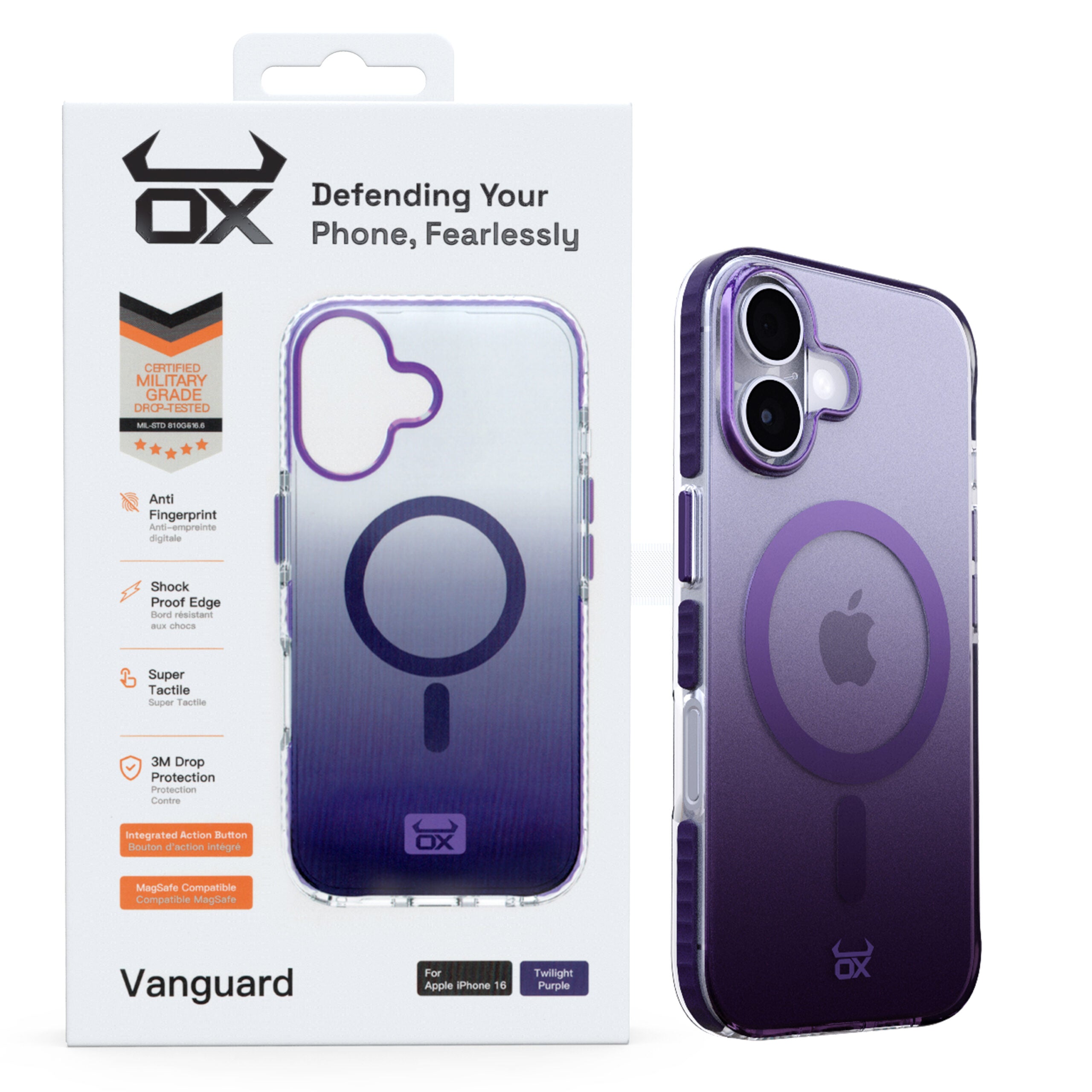 OX Vanguard Case For iPhone 16 Range Compatible with Magsafe®