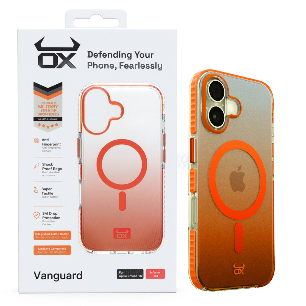 OX Vanguard Case For iPhone 16 Range Compatible with Magsafe®