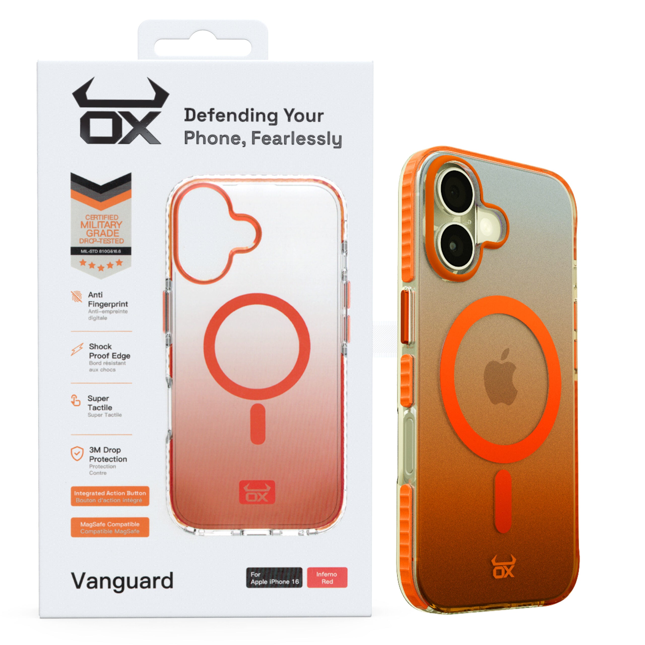 OX Vanguard Case For iPhone 16 Range Compatible with Magsafe®