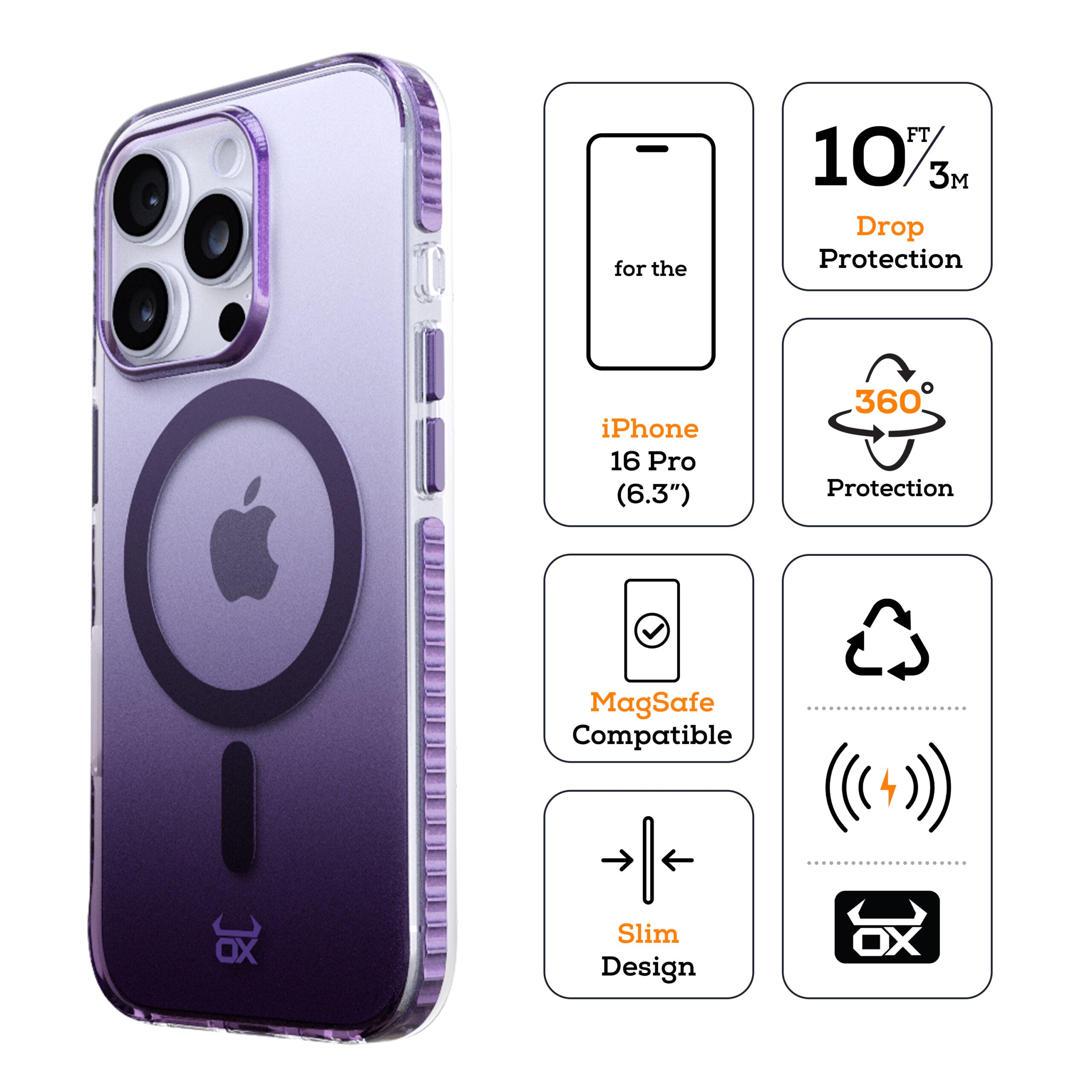 OX Vanguard Case For iPhone 16 Range Compatible with Magsafe®