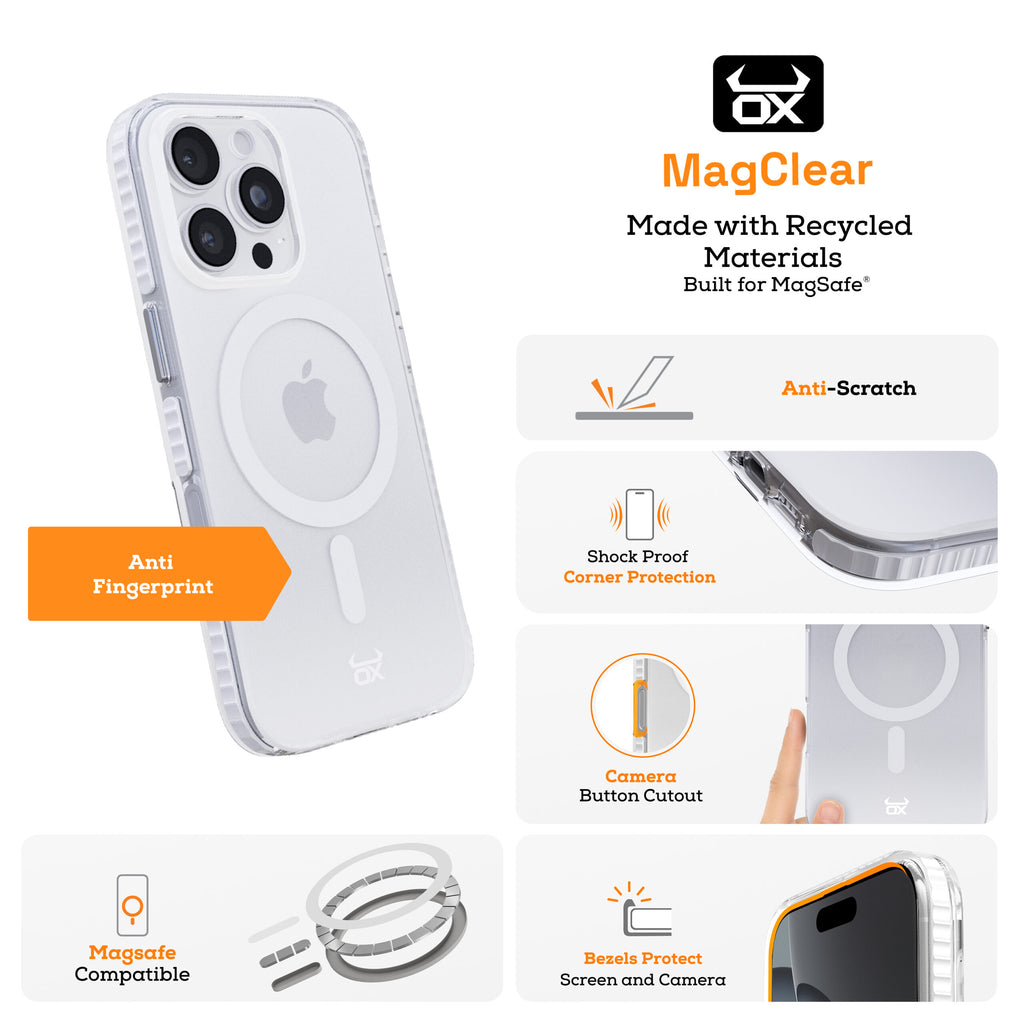 OX Vanguard Case For iPhone 16 Range Compatible with Magsafe®